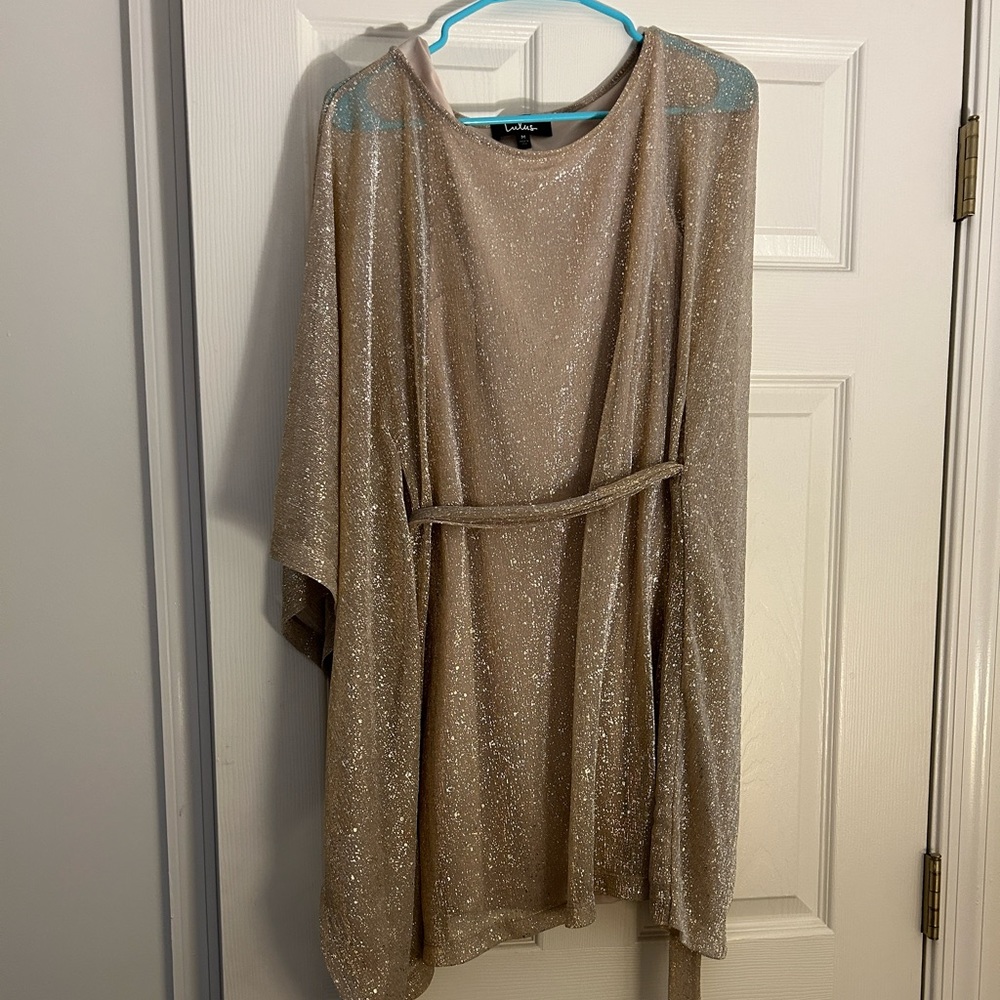 Lulu’s gold “kaftan” dress. Worn once.